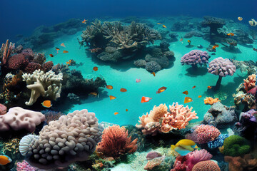 Obraz premium coral reef in sea