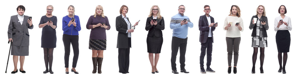 group of people holding phone in hand and looking at camera