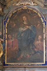 Obraz na płótnie Canvas Assumption of the Virgin, altarpiece on the altar of the Assumption of Mary in the Church of St. Mary Magdalene in Cazma, Croatia