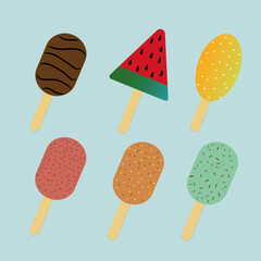 ice cream set for national ice cream day 