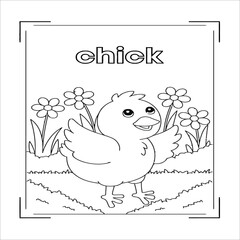 Coloring Page Outline of cartoon cow with bell. Farm animals. Coloring book for kids.