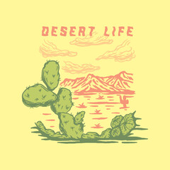 Illustration desert life