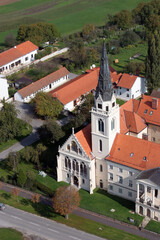 Obraz premium Greek Catholic Cathedral of the Holy Trinity in Krizevci, Croatia