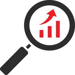 Search Chart Vector Icon
