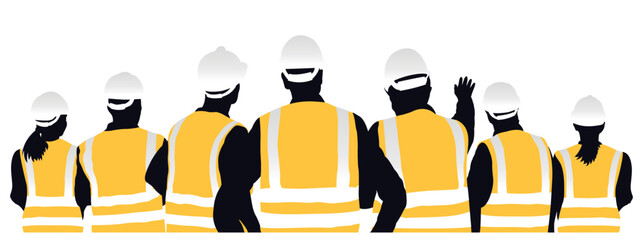 Seven Construction Workers