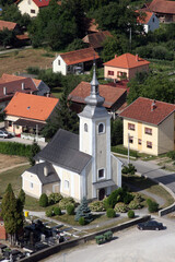 Fototapeta na wymiar Parish Church of St. Martin in Hrnetic, Karlovac, Croatia