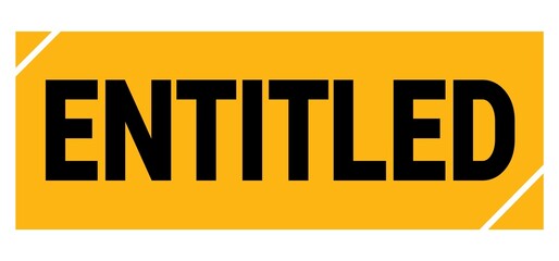 ENTITLED text on yellow-black grungy stamp sign.