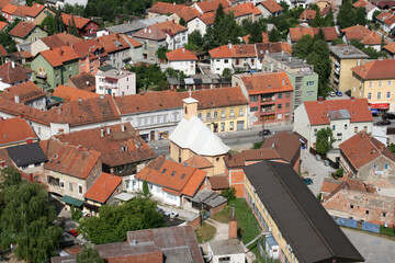 Fototapeta na wymiar Parish Church of the Holy Three Kings in Karlovac, Croatia