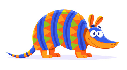 Vector Cute Colorful Cartoon Alebrije Isolated