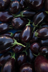 Fresh purple eggplant rom market.