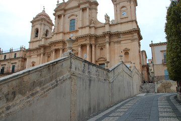 baroque cathedral in noto in sicily (italy)