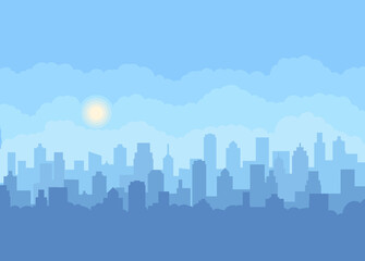 Obraz premium City landscape background
