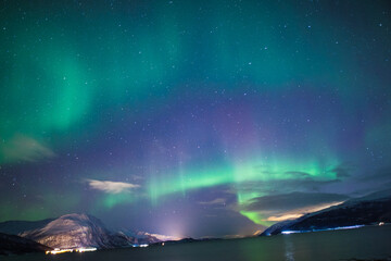aurora over the sea