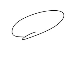 One Line Speech Bubble
