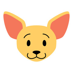 Vector Cute Dog Icon Illustration