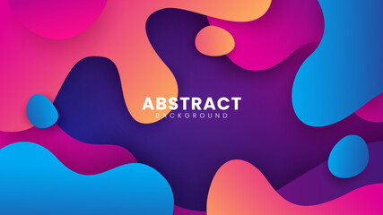 Abstract colorful wave background. Abstract liquid background, suitable for banner, poster, flyer, landing page or presentation background.
