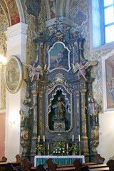 Altar of St. Peter in the parish church of Our Lady of Snow in Kutina, Croatia