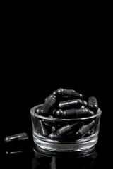 Vegetable charcoal capsules Organic-Food supplement