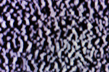 White noise on LCD TV. Detailed closeup shot. Abstract background