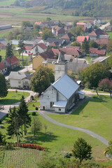 Fototapeta na wymiar Parish Church of the Assumption of the Virgin Mary in Gornja Rijeka, Croatia
