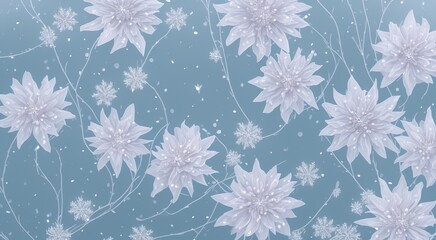 abstract background made of flowers, Generative AI