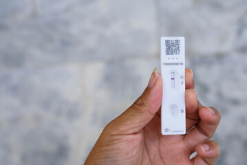 antigen test kit of covid 19 and negative result