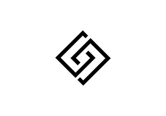 initial letter logo S initial company icon business logo background illustration