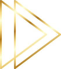 Gold Arrow Head Design Element