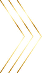 Gold Arrow Head Design Element