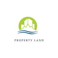 Real Estate, Property and Check Home Logo