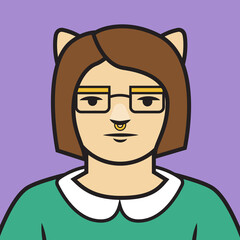 Shane young person cat character avatar