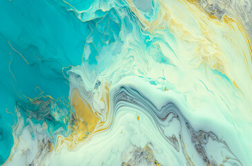 Fototapeta na wymiar Swirls of multi color marble . Liquid marble texture. Fluid art. abstract waves skin wall luxurious art ideas. Generative AI