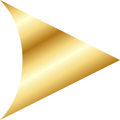 Gold Arrow Head Design Element