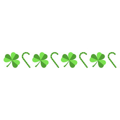 St Patrick Day Illustration Four Leaf Clover