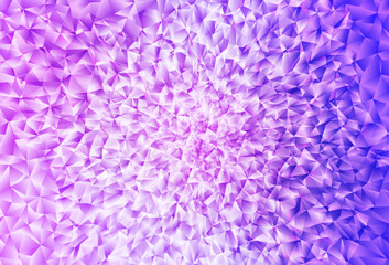 Light Purple vector polygon abstract backdrop.