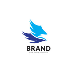 phoenix wing logo animal abstract