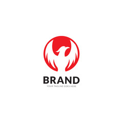 phoenix wing logo animal abstract