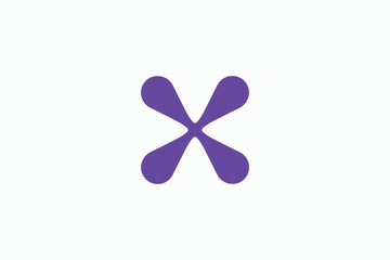 Letter X Tech Logo Design Template