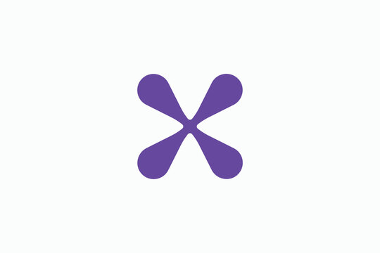 Letter X Tech Logo Design Template