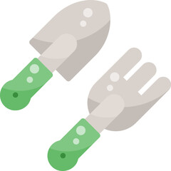 Shovel tool nature field garden plant equipment  flat icon