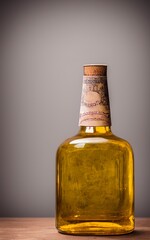 AI-generated Image Of A Vintage Bottle With Copy Space Label