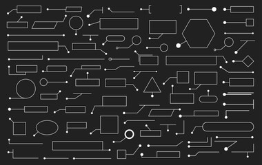 Callout bar labels, window templates with information. Callout labels, call information panels and modern digital information. Set of Сallouts titles. Hud callout titles.