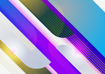 Abstract colorful geometric vector gradient background