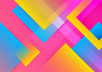 Abstract colorful geometric vector gradient background