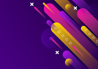 Abstract colorful geometric vector gradient background