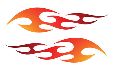 Tribal fire flame car tattoo motorcycle sticker race car decal vector art graphic vinyl car and motorbike decoration design