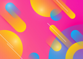 Abstract colorful geometric vector gradient background