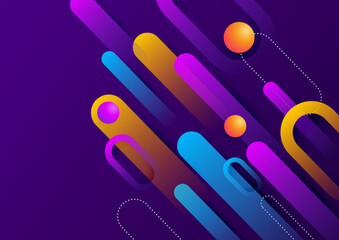 Abstract colorful geometric vector gradient background