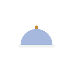 Obraz premium Serving icon in color, isolated on white background 