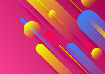 Abstract colorful geometric vector gradient background